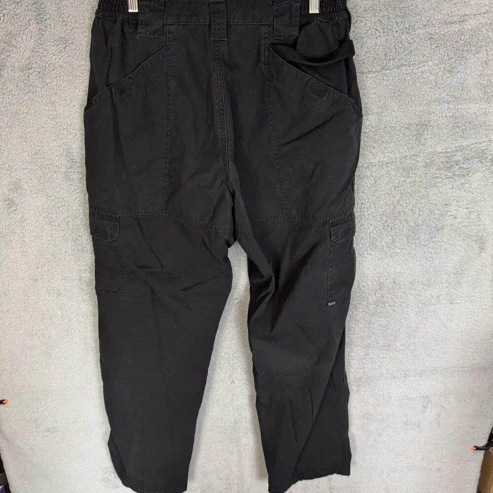S 5.11 Tactical Pants‎ Mens 36x31 Black Cargo Ripstop Relaxed Workwear Utility